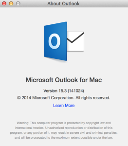 Outlook for mac 2014